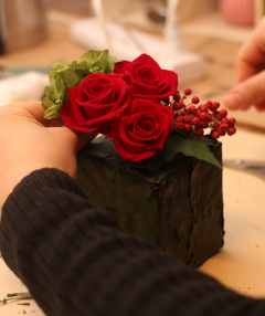 独立開業支援スクール：お花（プリザーブドフラワー）レッスン：趣味クラス